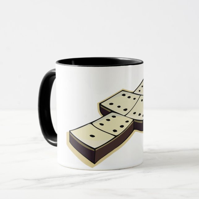 Domino-Tasse Tasse (Vorderseite Links)