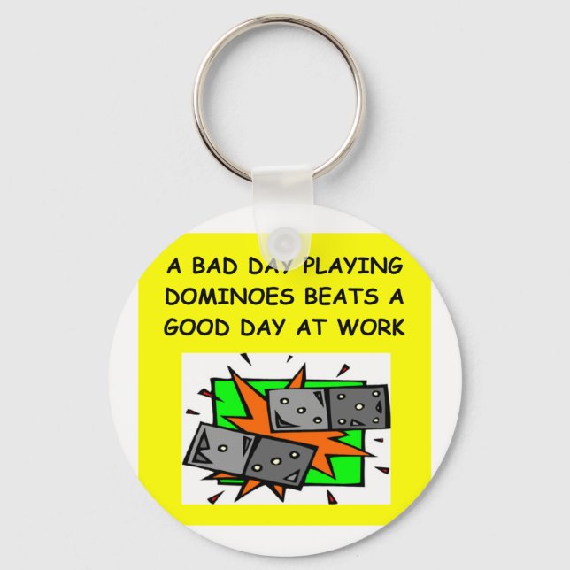 DOMINOER-Spieler Schlüsselanhänger (Vorderseite)