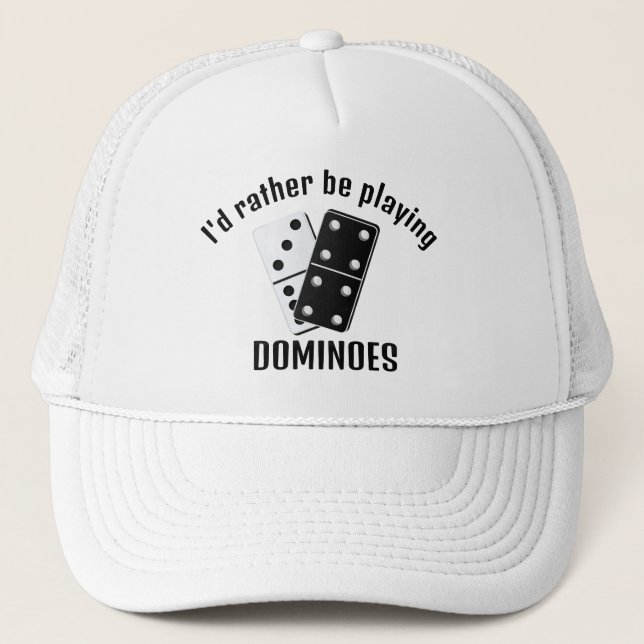 Dominoes Design Hat Truckerkappe (Vorderseite)