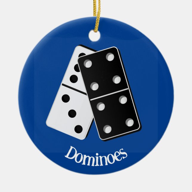 Dominoes Design Ornament (Vorne)