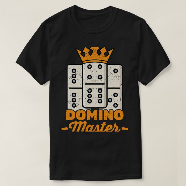 Dominoes Domino Master Tournament Player Hobby T-Shirt (Design vorne)