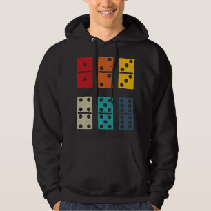 Dominoes Fliesen Retro coole Farben dominoes Spiel Hoodie