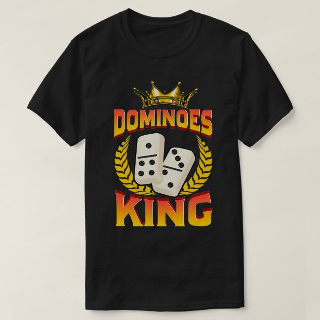 Dominoes King Domino Player Domino Gatus cygnus  T-Shirt (Design vorne)