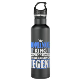 Dominoes King wird nicht zu alten Dominoes Edelstahlflasche