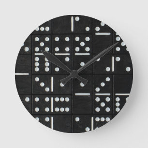 Dominoes Runde Wanduhr