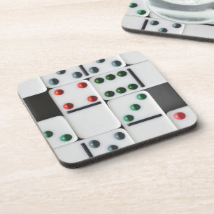 Dominoes Tile Foto Getränkeuntersetzer