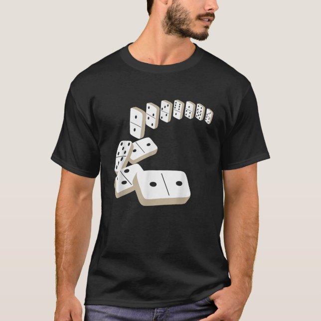 Dominoes Tiles Domino Player Dominoes Lover T-Shirt (Vorderseite)