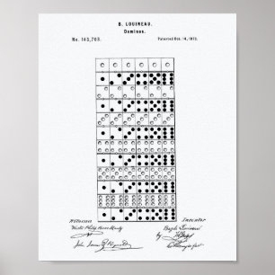 Dominos 1873 Weißbuch zum Patentwesen Poster
