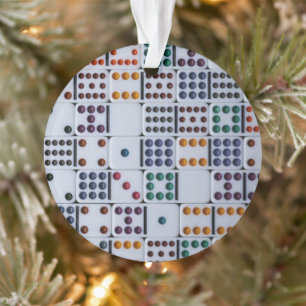 Dominos Numbers Game Ornament