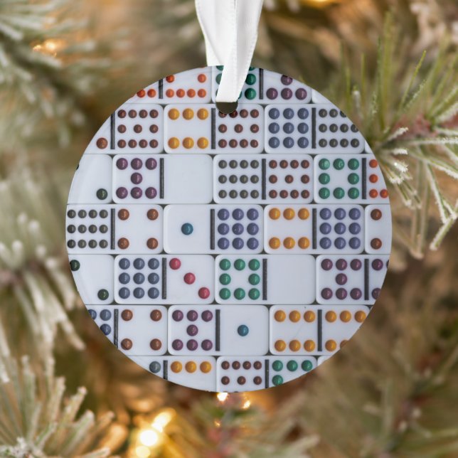 Dominos Numbers Game Ornament (Baum)
