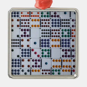 Dominos Numbers Game Ornament Aus Metall