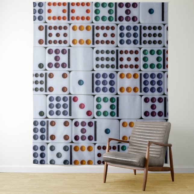 Dominos Numbers Game Wandteppich (Beispiel)