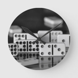 Dominos Runde Wanduhr