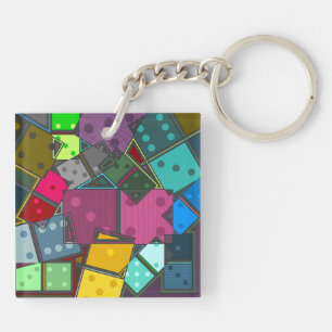 Dominos Schlüsselanhänger