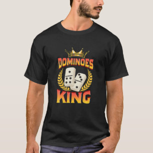 Dominospiele King Domino Player Domino Spiel T-Shirt
