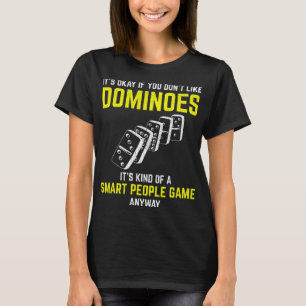 Dominospieler Smart People Sport Funny Table Gam T-Shirt