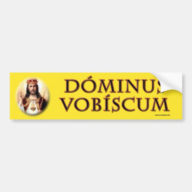 Dominus vobiscum autoaufkleber (Vorne)
