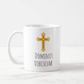 Dominus Vobiscum, traditionell katholische Lateinm Kaffeetasse