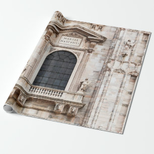 Domkirche von Mailand. Schöne italienische Tempel Geschenkpapier
