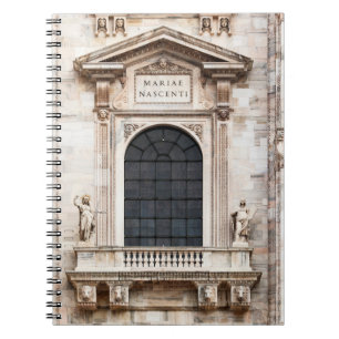 Domkirche von Mailand. Schöner italienischer Tempe Notizblock