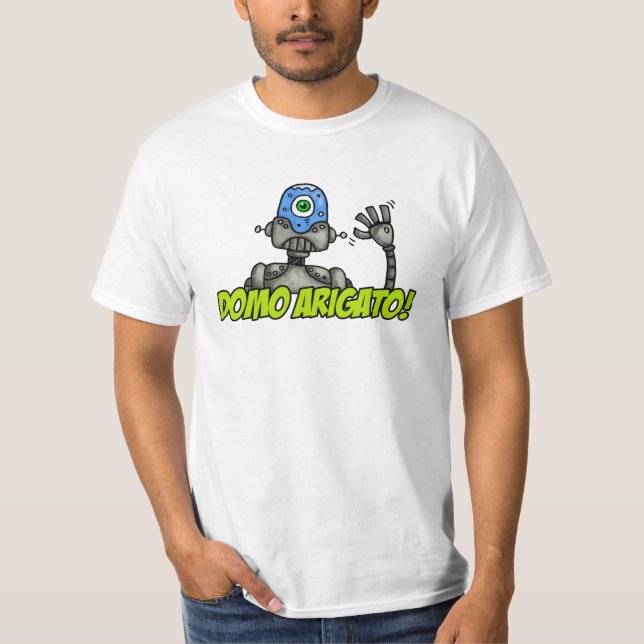 domo arigato (Herr Roboto) T-Shirt (Vorderseite)