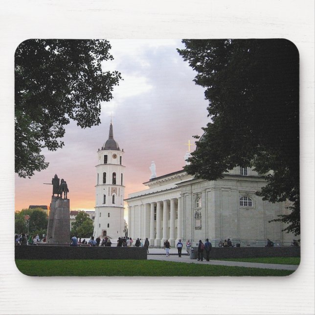 Domplatz in Vilnius, LITAUEN Mousepad (Vorne)