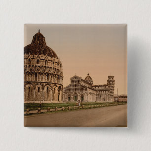 Domplatz, Pisa, Toskana, Italien Button