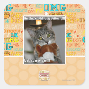 Don-Blicke Quadratischer Aufkleber