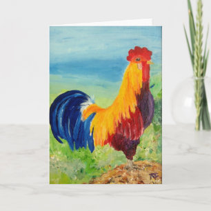 Don Carlos - Rooster - Greeting Card Karte