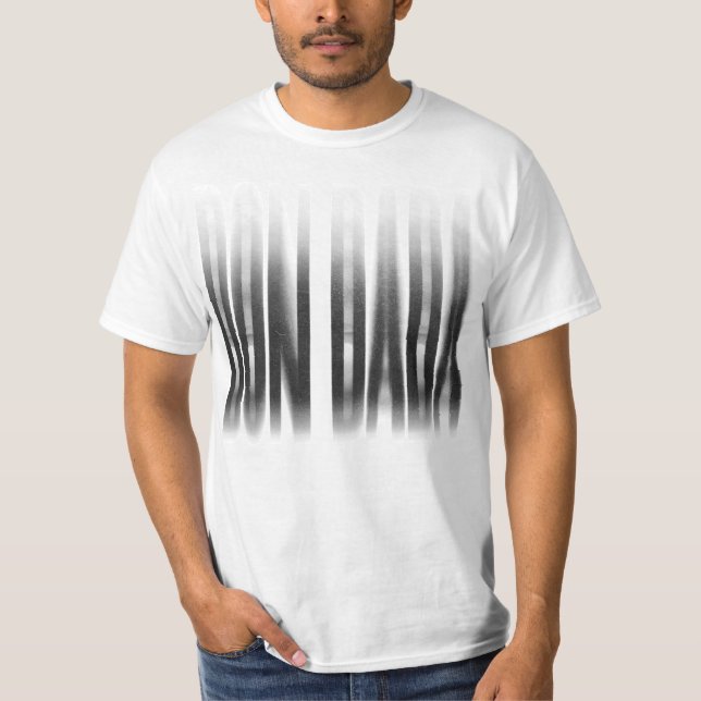 Don Dada Blurred Effect Typografy Reggae T-Shirt (Vorderseite)