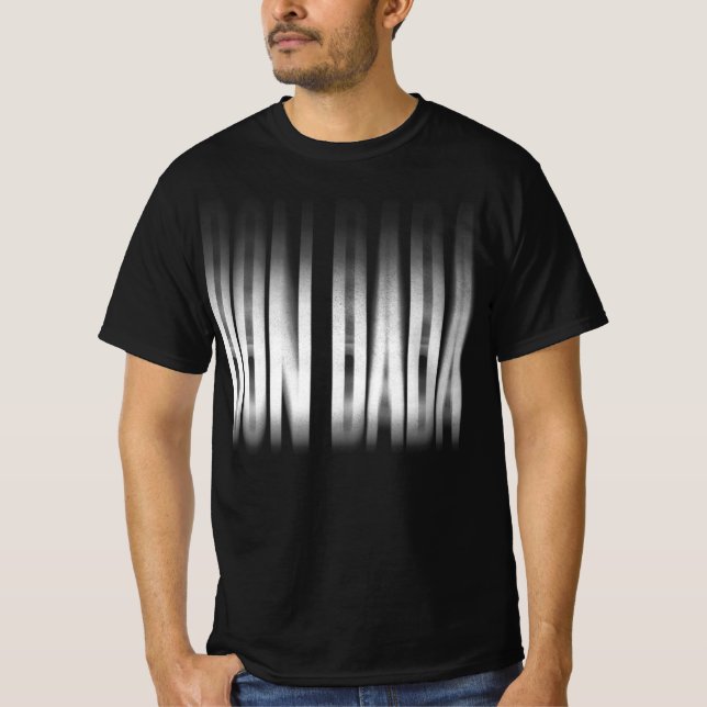 Don Dada Blurred Effect Typografy Reggae T-Shirt (Vorderseite)
