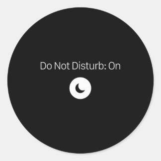Don' Disturb Antisocial Introvert Runder Aufkleber