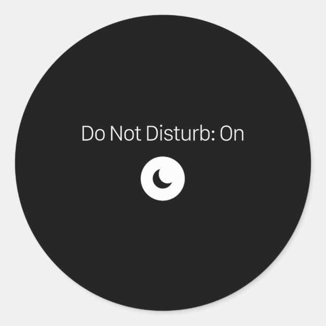 Don' Disturb Antisocial Introvert Runder Aufkleber (Vorderseite)