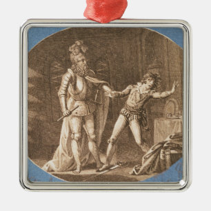 Don Giovanni und die Statue des Commandantore Ornament Aus Metall