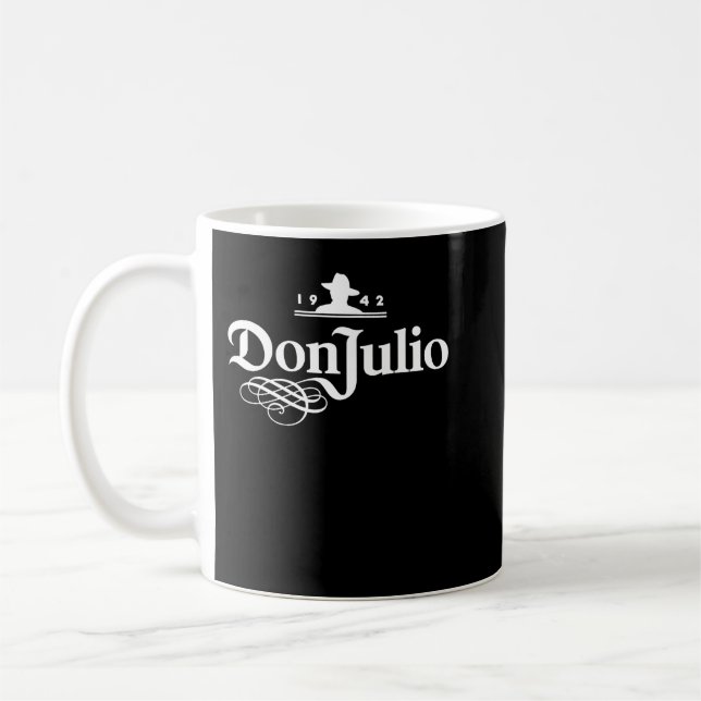 Don Julio 1942 Weißes Logo Classic T Shirt Kaffeetasse (Links)