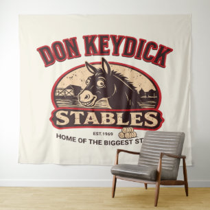 Don Keydick Stables Vintage Farm Wandteppich
