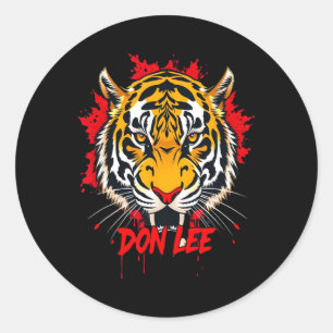 Don Lee Fierce Jeet Kune Do JKD Mixed Martial Arts Runder Aufkleber