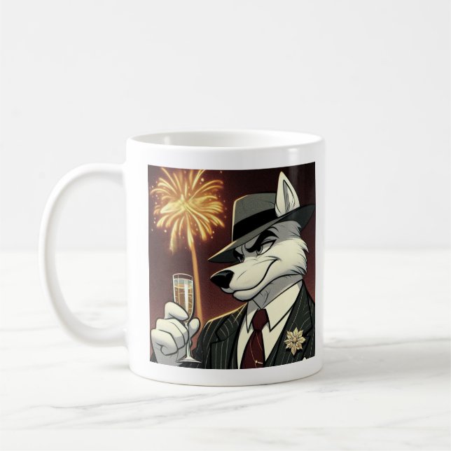 Don Lupo Canino "New Year" Kaffeetasse (Links)