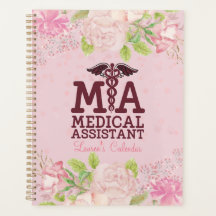 DON Nurse Pink Personalisiert Floral Journal Plann