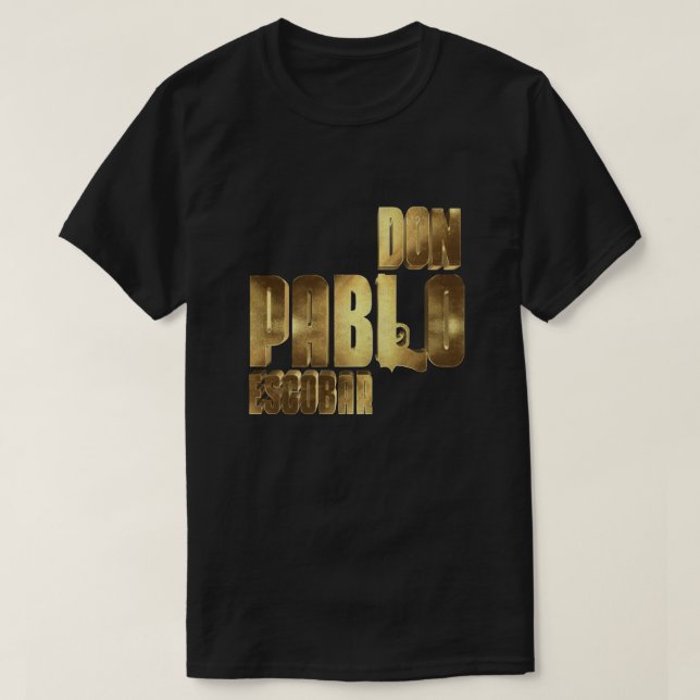 Don Pablo Escobar Mobster Gold Essential T-Shirt (Design vorne)