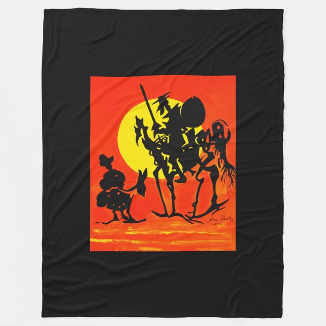 DON QUICHOTE FLEECEDECKE (Vorderseite)