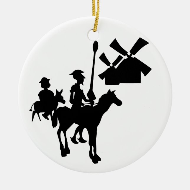 Don Quichote Keramikornament (Vorne)