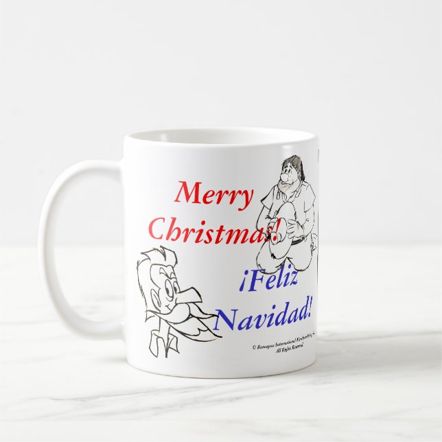 DON QUICHOTE - Navidad/Weihnachten! Tasse Taza (Links)
