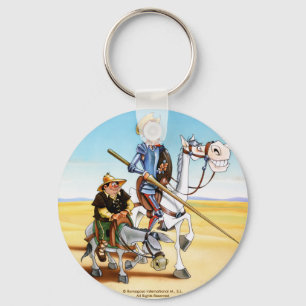 DON QUICHOTE u. SANCHO KEYCHAIN- IVth. Jahrhundert Schlüsselanhänger