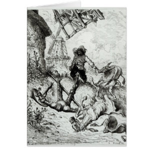 Don Quichote und die Windmühlen