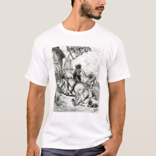 Don Quichote und die Windmühlen T-Shirt