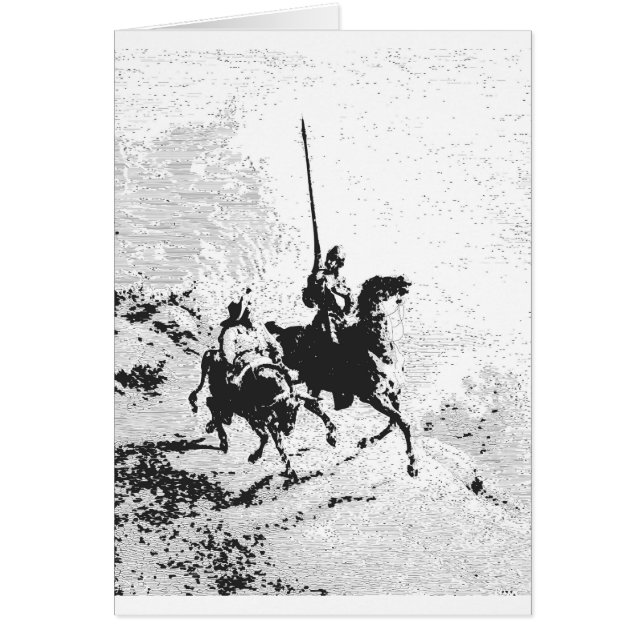 Don Quichote und Sancho Panza (Vorne)