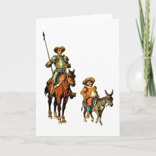Don Quichote und Sancho Panza Karte