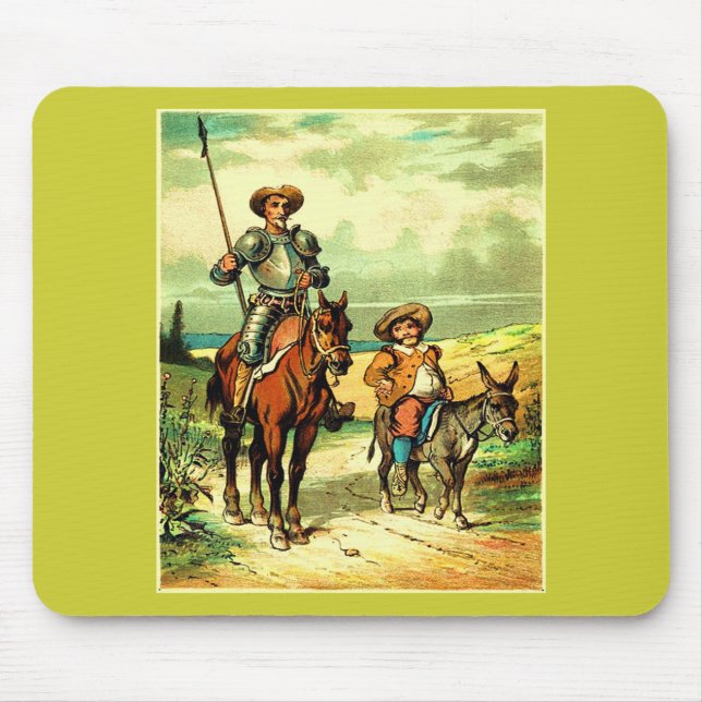 Don Quichote und Sancho Panza Mousepad (Vorne)