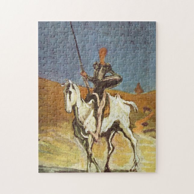 "Don Quichote und Sancho Panza Puzzle (Vertikal)
